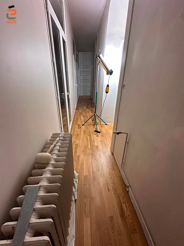 Rénovation d'un parquet en chêne massif à Nîmes